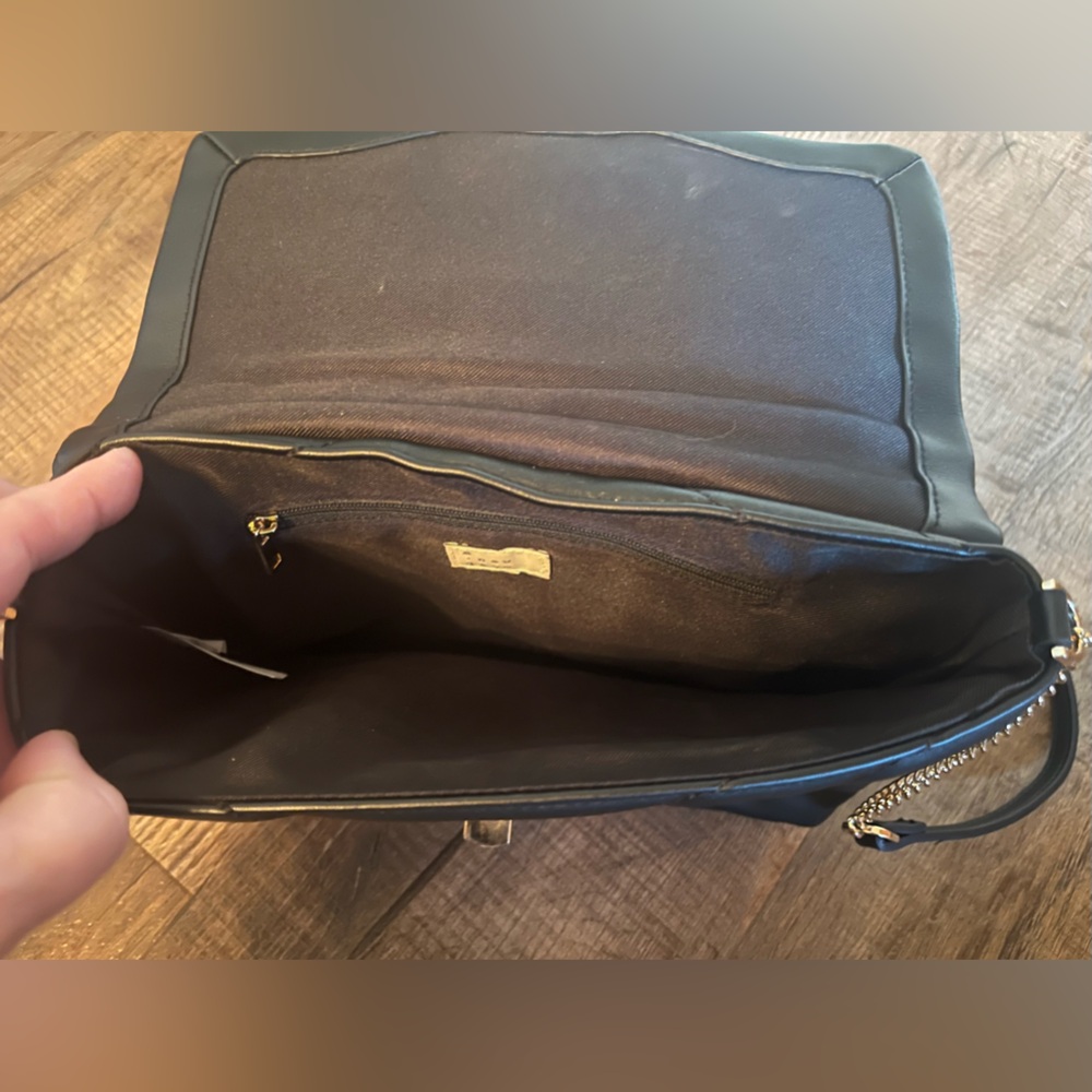 A New Day Black Quilted Shoulder Bag with zipper closure. New without tags. - Picture 7 of 11